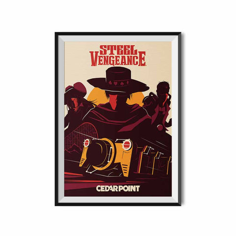 Made to Thrill x Cedar Point Steel Vengeance Series 2 Roller Coaster Poster