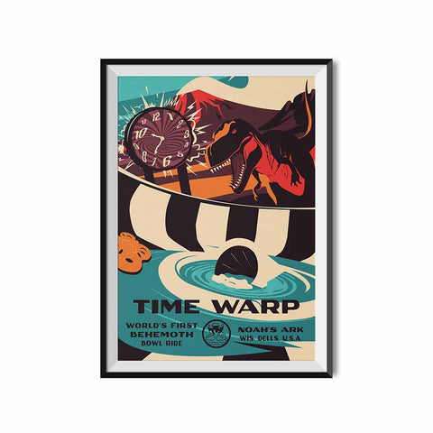 Made to Thrill x Noah's Ark Waterpark Time Warp Attraction Poster