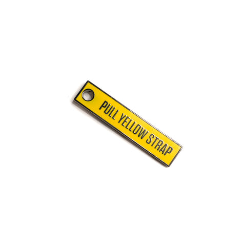 Pull Yellow Strap Enamel Pin