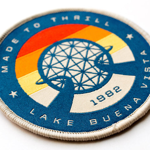 Retro Vintage EPCOT Center Patch | Closeup of embroidery