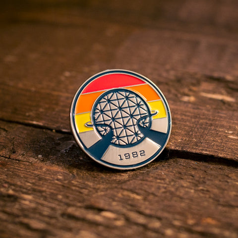 Lake Buena Vista 1982 Retro Style Soft Enamel Lapel Pin | Detail