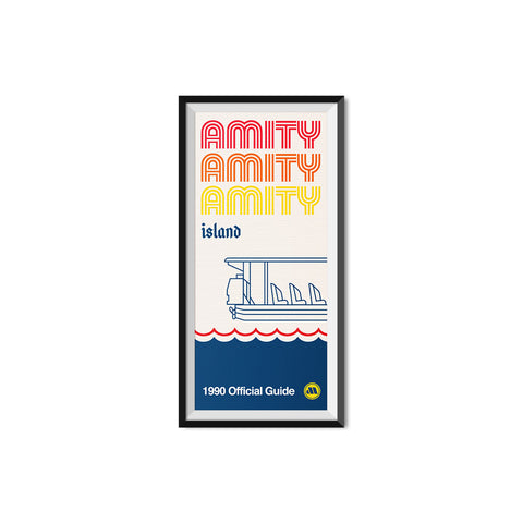 Retro Attraction Theme Park Map Covers | Amity Island