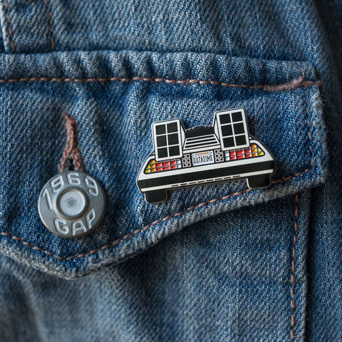 Back to the Future DeLorean Pin | on model