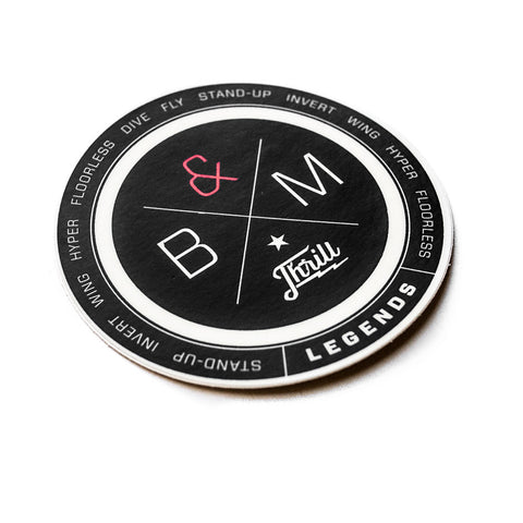 B&M Roller Coaster Designer Sticker