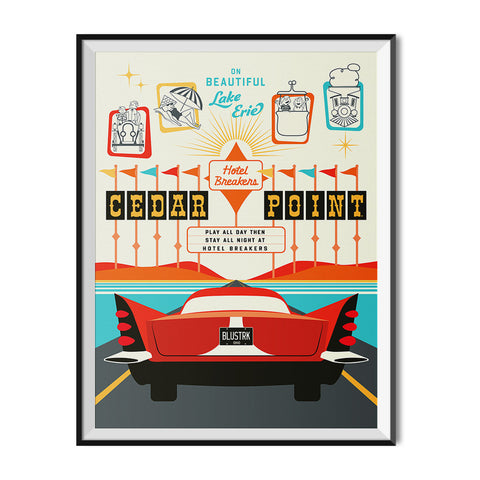Cedar Point x Made to Thrill Original Entrance Sign Poster