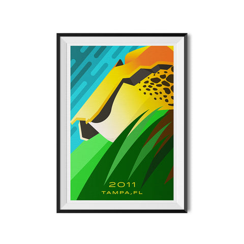 Tampa, Florida 2011 Blitz Roller Coaster Poster