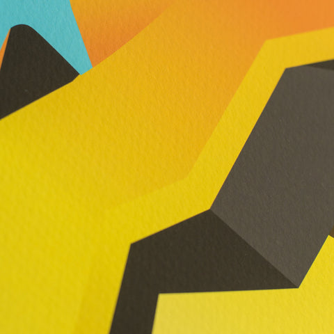 Tampa, Florida 2011 Blitz Roller Coaster Poster | Detail