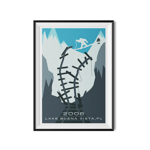Lake Buena Vista, FL. 1980 Roller Coaster Poster