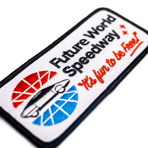 Future World Speedway Theme Park Attraction Patch | Detail