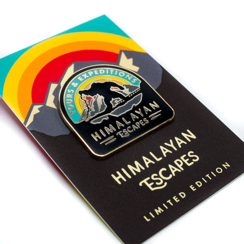 Himalayan Escapes, Roller Coaster Inspired Pin Backing