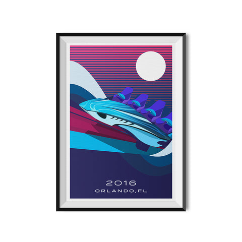 Orlando, FL. 2016 Hyper Roller Coaster Poster