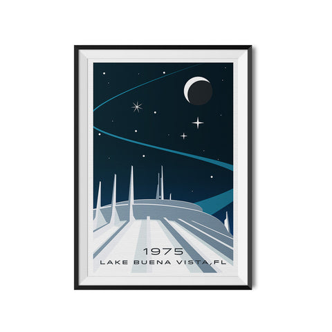 Lake Buena Vista, FL. 1975 Roller Coaster Poster