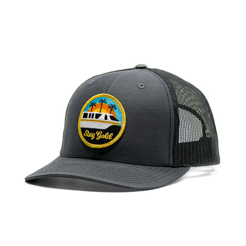 Stay Gold Monorail Trucker Hat Charcoal