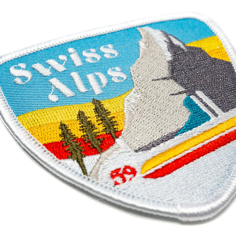 Swiss Alps Anaheim Roller Coaster Patch Detail