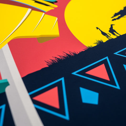 Tampa, FL. 1993 Roller Coaster Poster | Detail