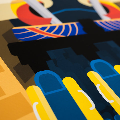 Tampa, FL. 1996 Roller Coaster Poster | Detail