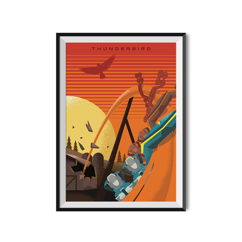 Made to Thrill x Holiday World - Thunderbird Poster