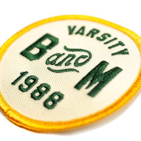 B&M Varsity Roller Coaster Patch | Detail