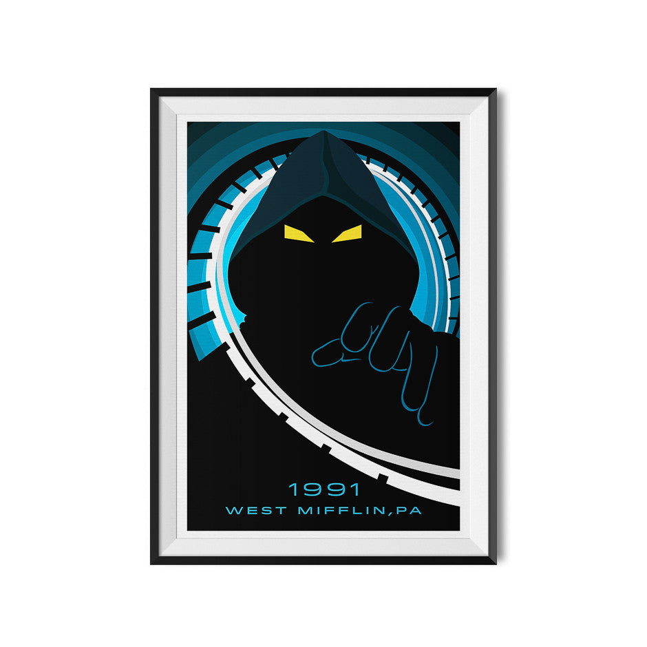 West Mifflin, PA. 1991, Roller Coaster Poster Print Made to Thrill®