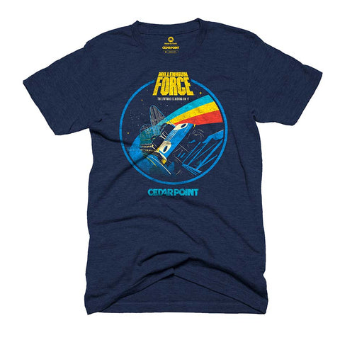 Made to Thrill x Cedar Point Millennium Force Cosmic Roller Coaster T-shirt