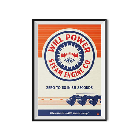 Made to Thrill x Holiday World Will Power Steam Engine Co. Poster
