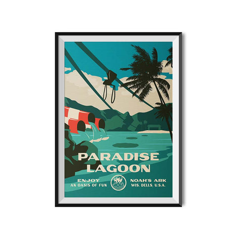 Made to Thrill x Noah's Ark Waterpark Paradise Lagoon Water Playground Poster