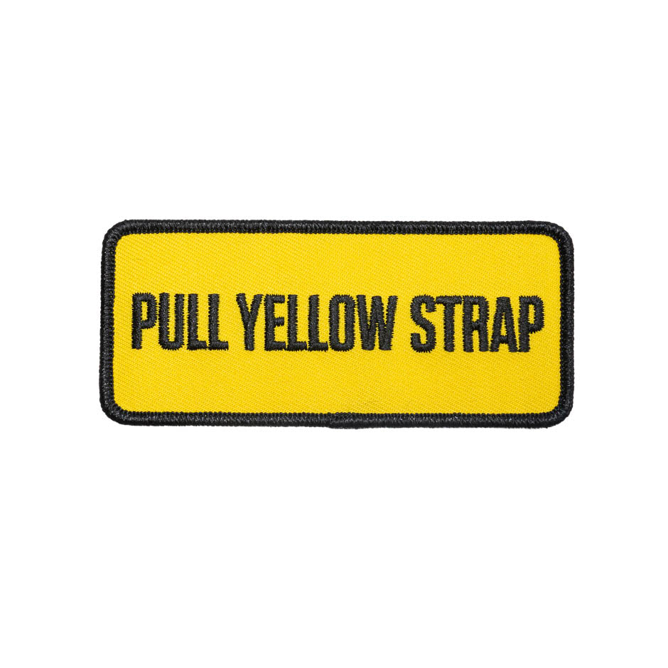 Pull Yellow Strap™, Theme Park Inspired Patch – Made to Thrill®