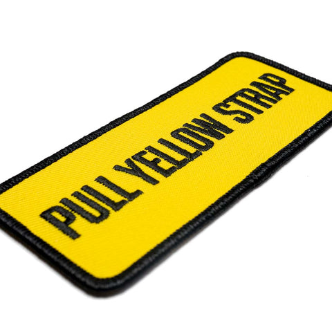 Pull Yellow Strap Theme Park Inspired Patch Detail