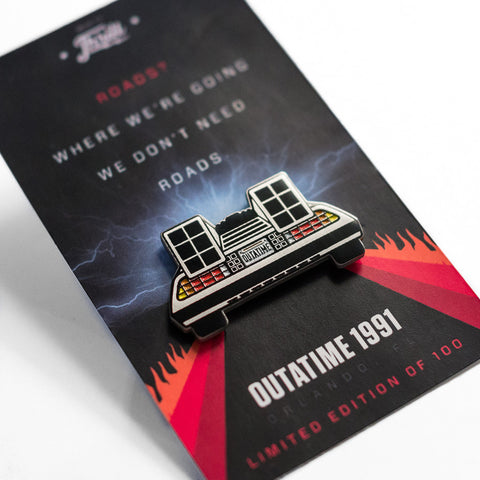 Back to the Future DeLorean Pin | with package backing