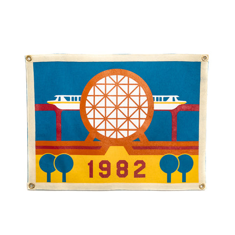 Futurist Theme Park Camp Flag