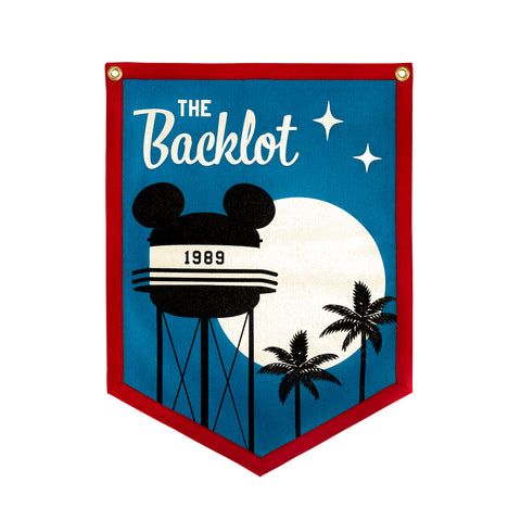 The Backlot Theme Park Attraction Retro Banner