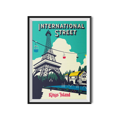 Kings Island x Made to Thrill International Street Theme Park Poster