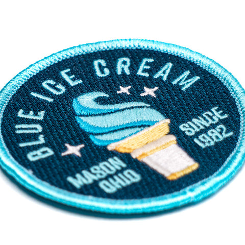 Kings Island Blue Ice Cream Patch | Detail