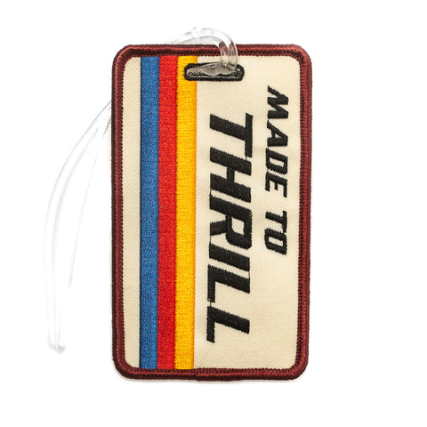 Made to Thrill Retro Luggage Tag