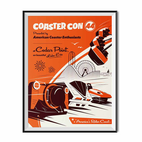 Cedar Point Coaster Con 44 American Coaster Enthusiasts Poster