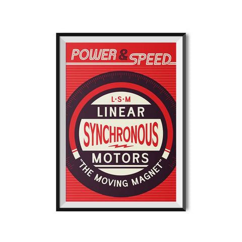 Linear Synchronous Motors Theme Park Poster