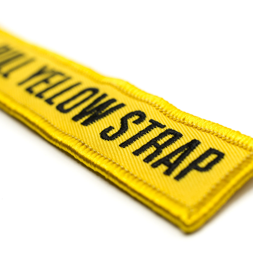 Pull Yellow Strap® Please! Theme Park Inspired Keychain Made to Thrill®