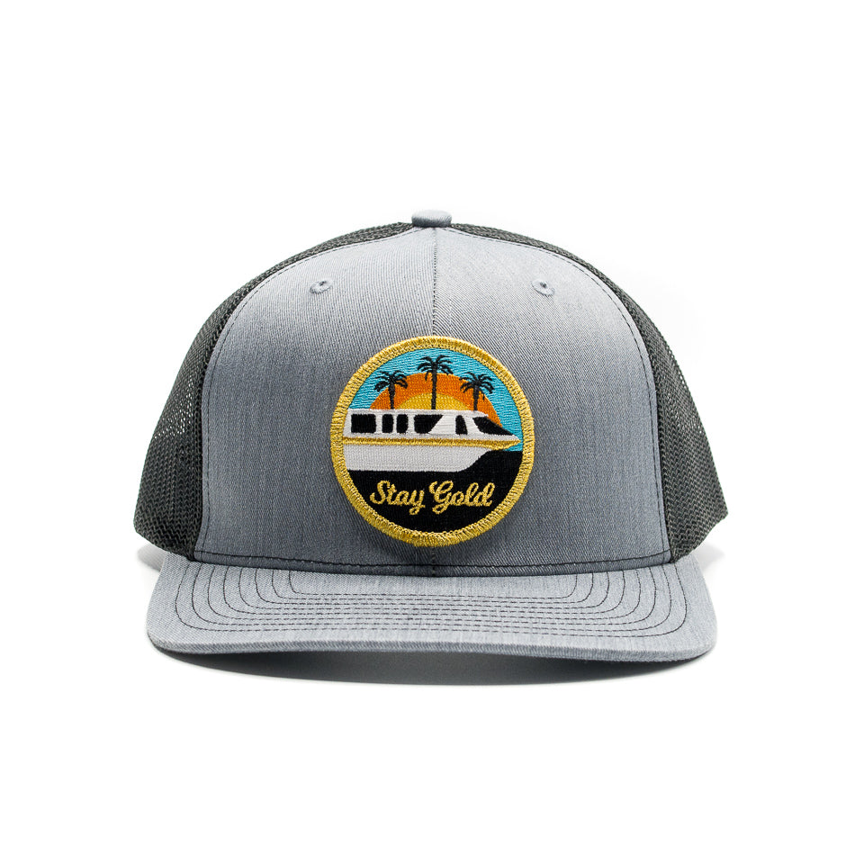 Stay Gold Monorail, Theme Park Inspired Trucker Hat – Made to Thrill®