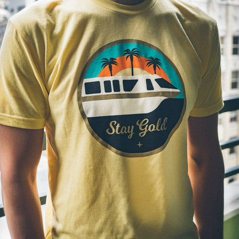 Stay Gold Monorail T-Shirt | Model